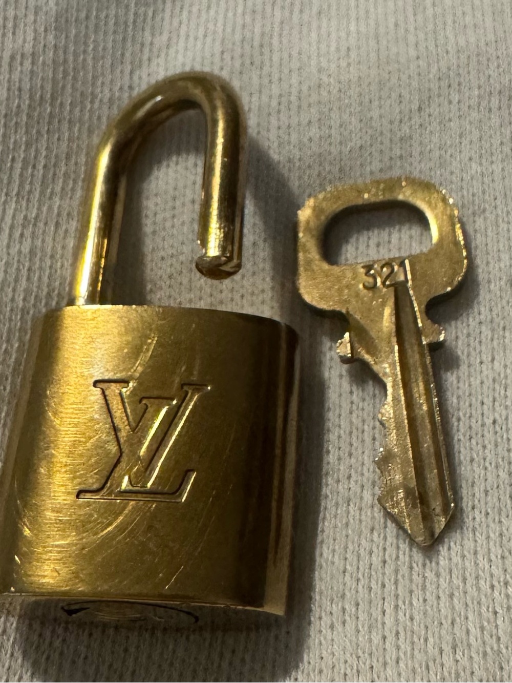 Louis Vuitton Gold-tone Padlock with Key